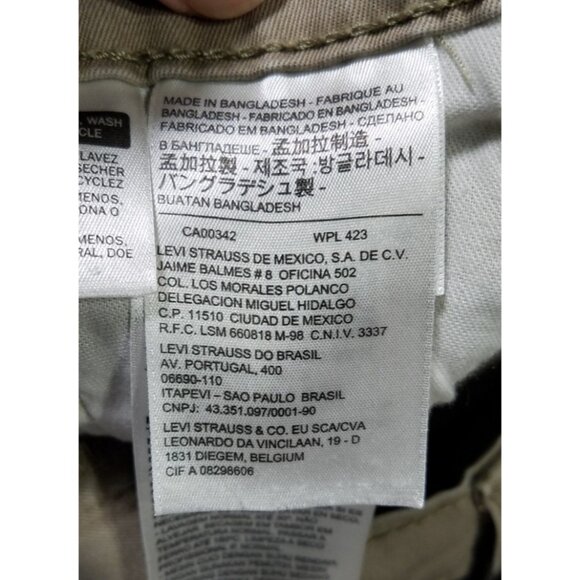 Levi's 541 Straight Fit Khaki Stretch Jeans Pants Men's W32 L32 Western Casual - Picture 6 of 16